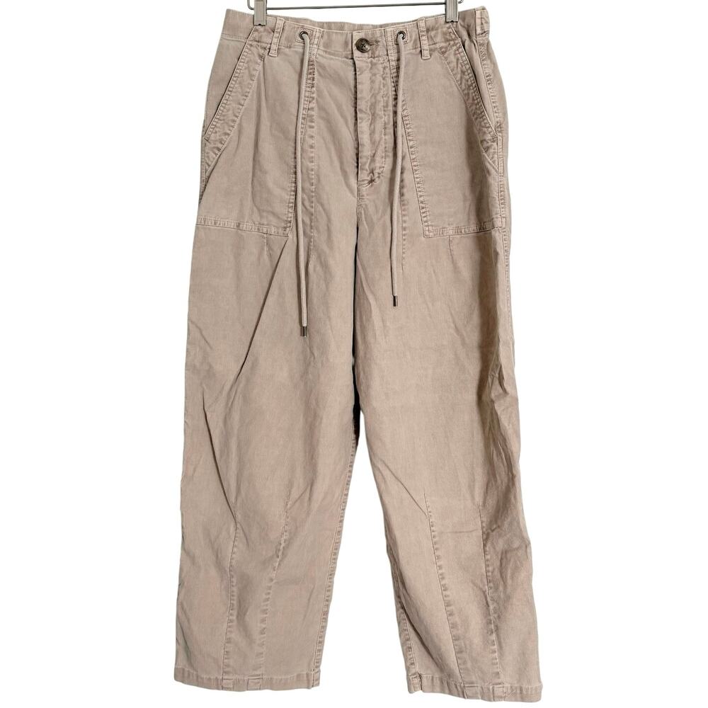 James Perse Cotton Blend Corduroy Barrel Leg Pants Size 26 x 26 Minimalist